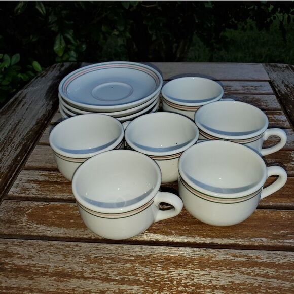 Noritake China Tea Cups Saucers Set of 6 - Picture 2 of 13